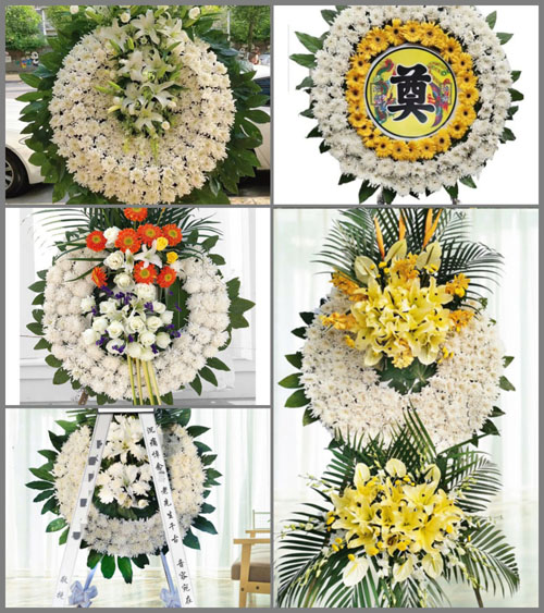 山西长治平顺县西沟乡李家后村花圈速递